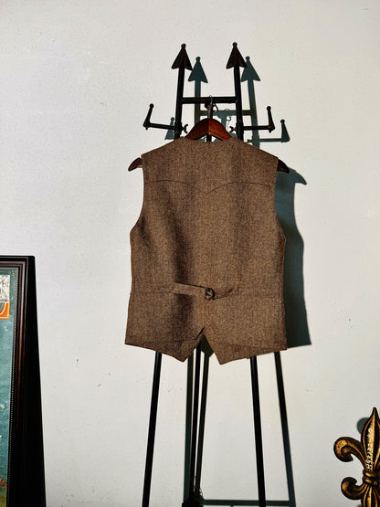 ◇クラシカル ウールヘリンボーン ベスト◇ S～4XL