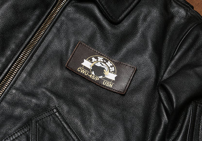 △ヴィンテージ復刻 カウレザー CWU-45/Pフライトジャケット▽S～5XL