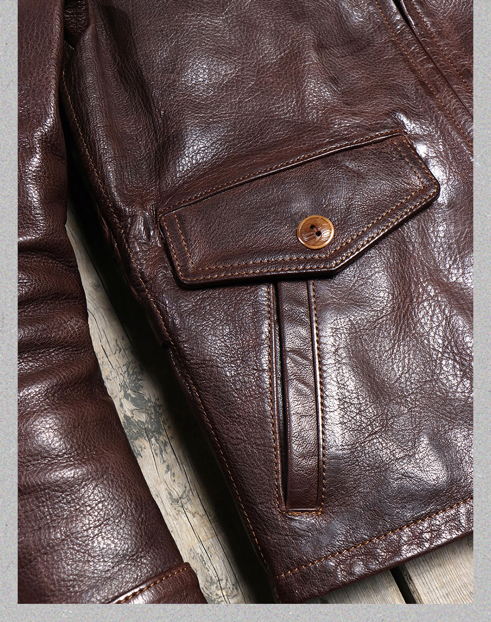 1930's VINTAGE復刻デザイン  植物タンニンなめし イタリア産ゴートレザー シングルライダースジャケット M～4XL