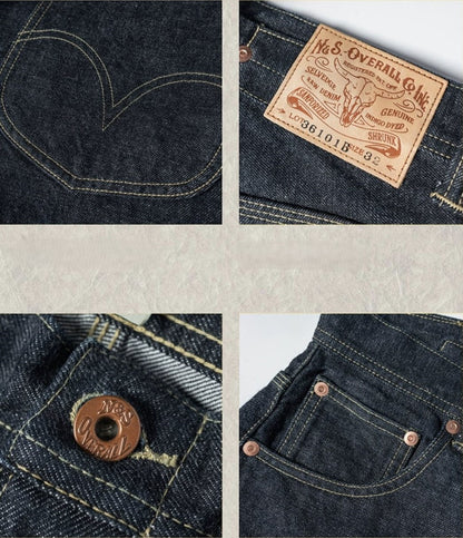 ◇1936年101型ヴィンテージ復刻 14.5OZ セルビッチ デニムパンツ◇29～38サイズ