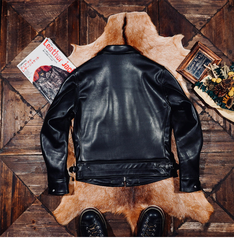 ヴィンテージ復刻 イタリア産カウレザーメカニック フライトジャケットS～4XL