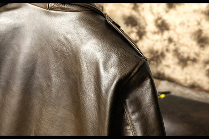 ☆1.6㎜ P37 カウレザージャケット☆S～3XL