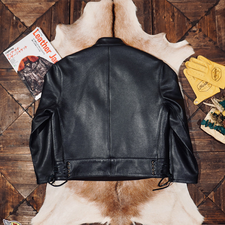 △細部のディテールまで完璧な拘り△スウェーデン軍 レザーモーター