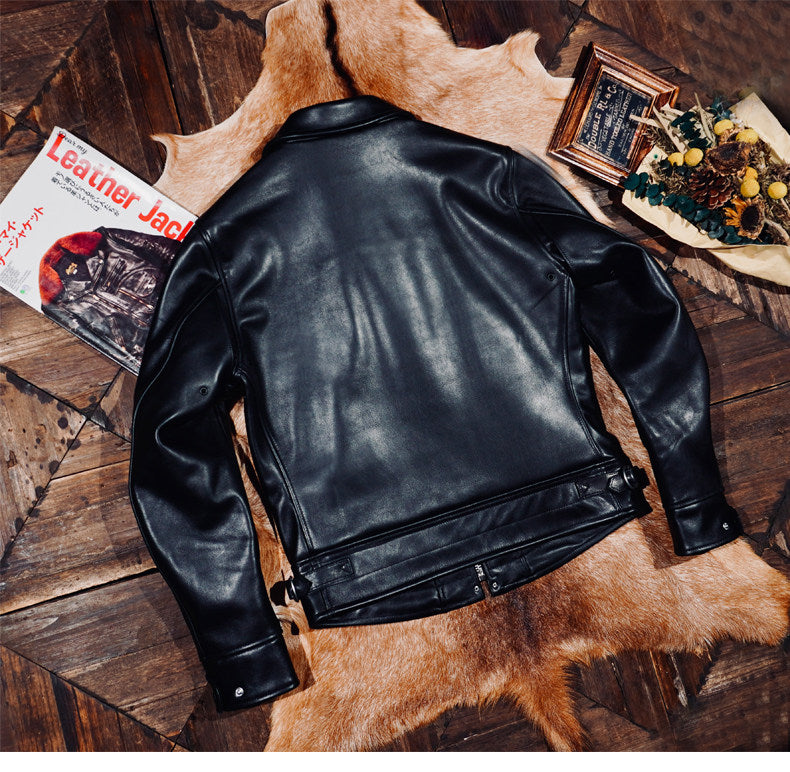 ヴィンテージ復刻 イタリア産カウレザーメカニック フライトジャケットS～4XL