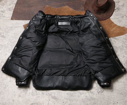 ☆カウレザーダウンジャケット☆ M～5XL