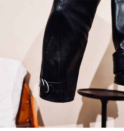 ◇ヴィンテージ復刻デザインJ-24型◇植物タンニン鞣しホースハイド  ダブルライダースジャケット◇S～4XL