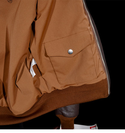 ▲ヴィンテージ復刻 茶芯シープレザー A-2ジャケット▼