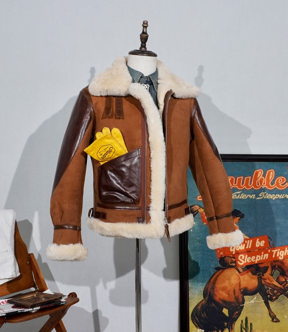 ◆オーストラリア産ムートン B-3フライトジャケット◆S～4XL