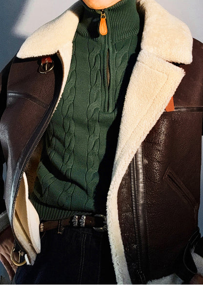 ２色展開★B-6 ムートン フライトジャケット★