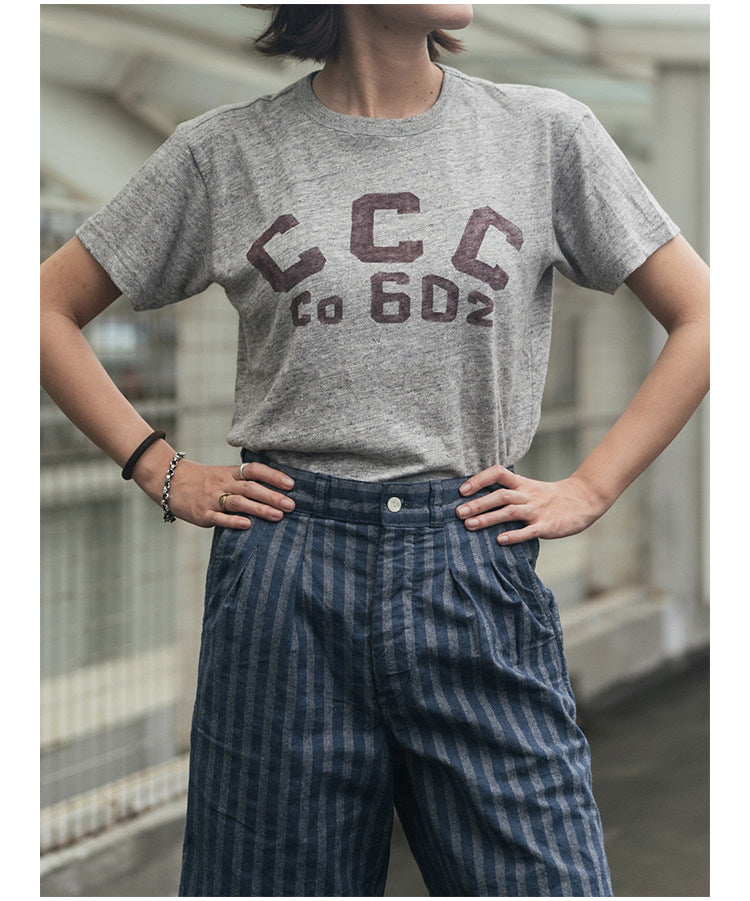２色展開◆CCCプリズナー 染み込みプリントＴシャツ◆XS～3XL