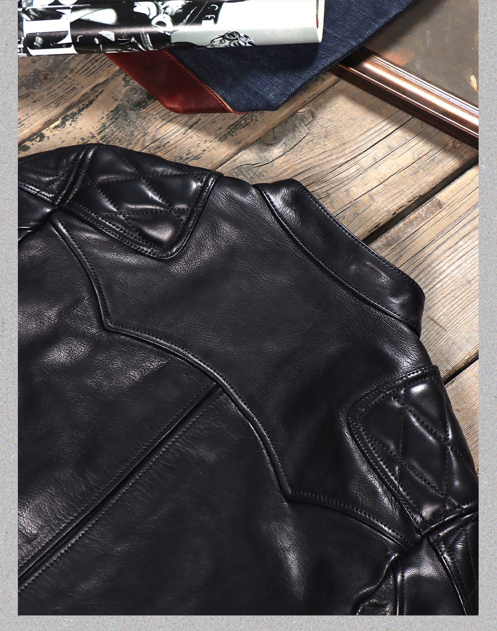 ▲ビンテージ復刻 植物タンニン鞣しカーフレザー ウォシャブル シングルライダース ジャケット▼S～5XL