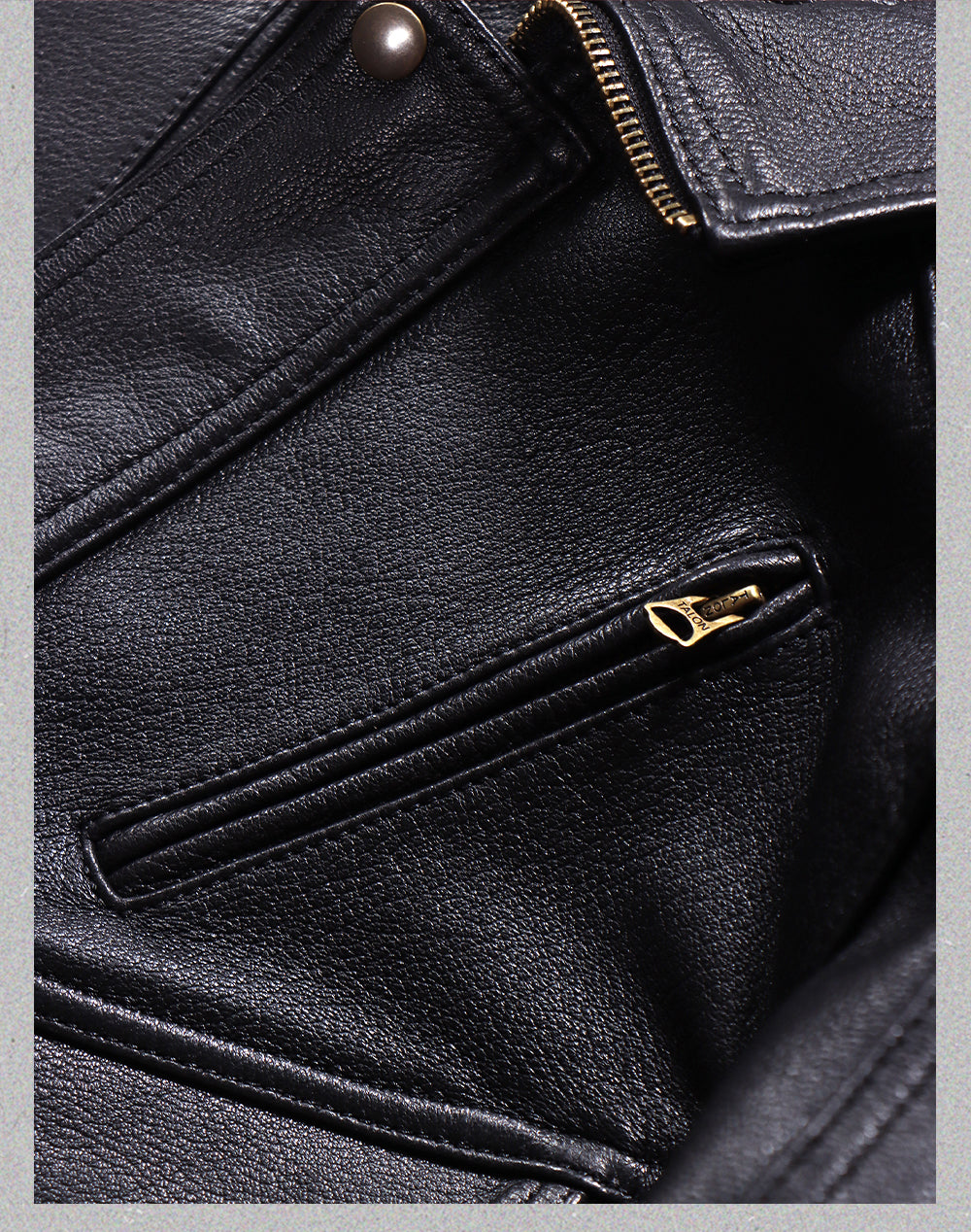 2色展開△水染ゴートレザー  ブルゾン▽ S～5XL