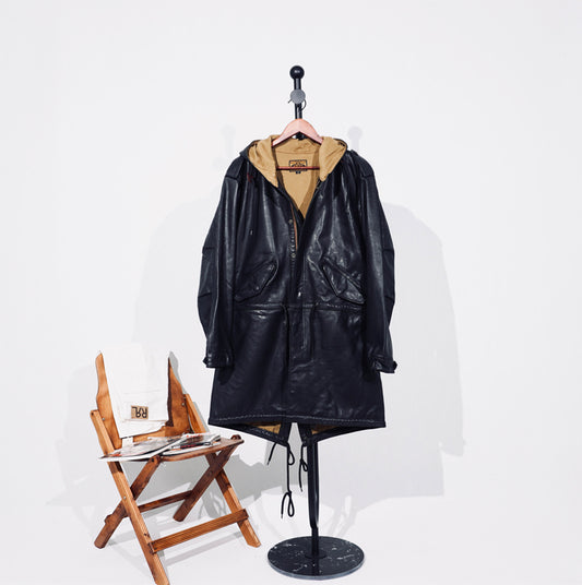 ◇ヴィンテージ復刻 ホースハイドレザーM-51 フィッシュテイルコート◇