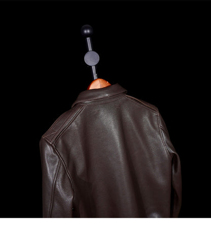 ▲ヴィンテージ復刻 茶芯シープレザー A-2ジャケット▼