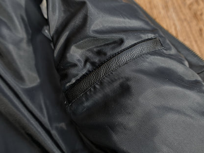 カウレザー シングルライダースジャケット  Ｍ～5XL ブラック