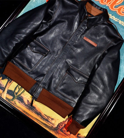 ◇ヴィンテージ加工  ホースハイドレザー A-2ジャケット◇