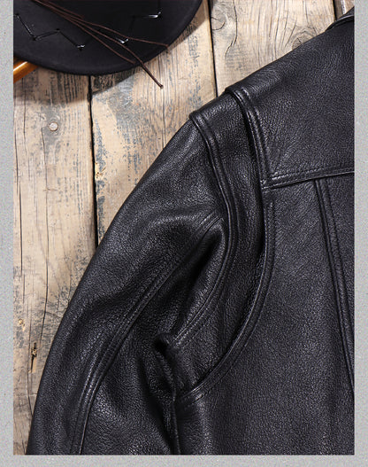 2色展開△水染ゴートレザー  ブルゾン▽ S～5XL