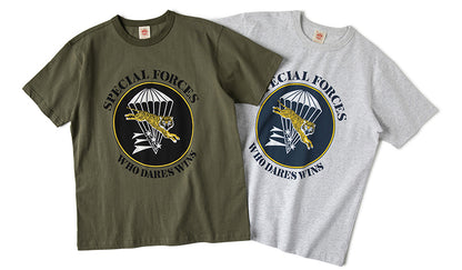 ２色展開◆色味、プリントの雰囲気もGOOD◆ヴィンテージ復刻 FLYING TIGERプリント Ｔシャツ◆S～2XL