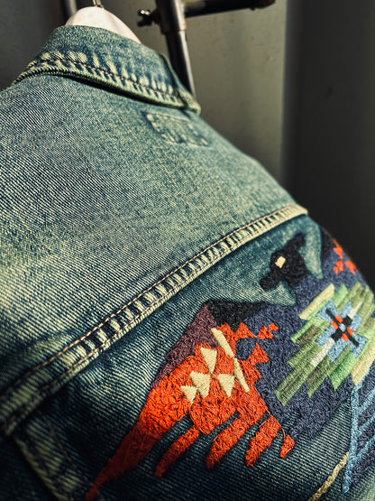 サンダーバード刺繍がカッコいい▲デニムジャケット▼S～4XL