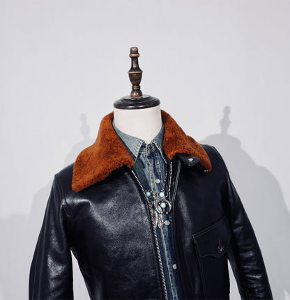 ★ヴィンテージ復刻 ホースハイドレザー B-2フライトジャケット★S～4XL