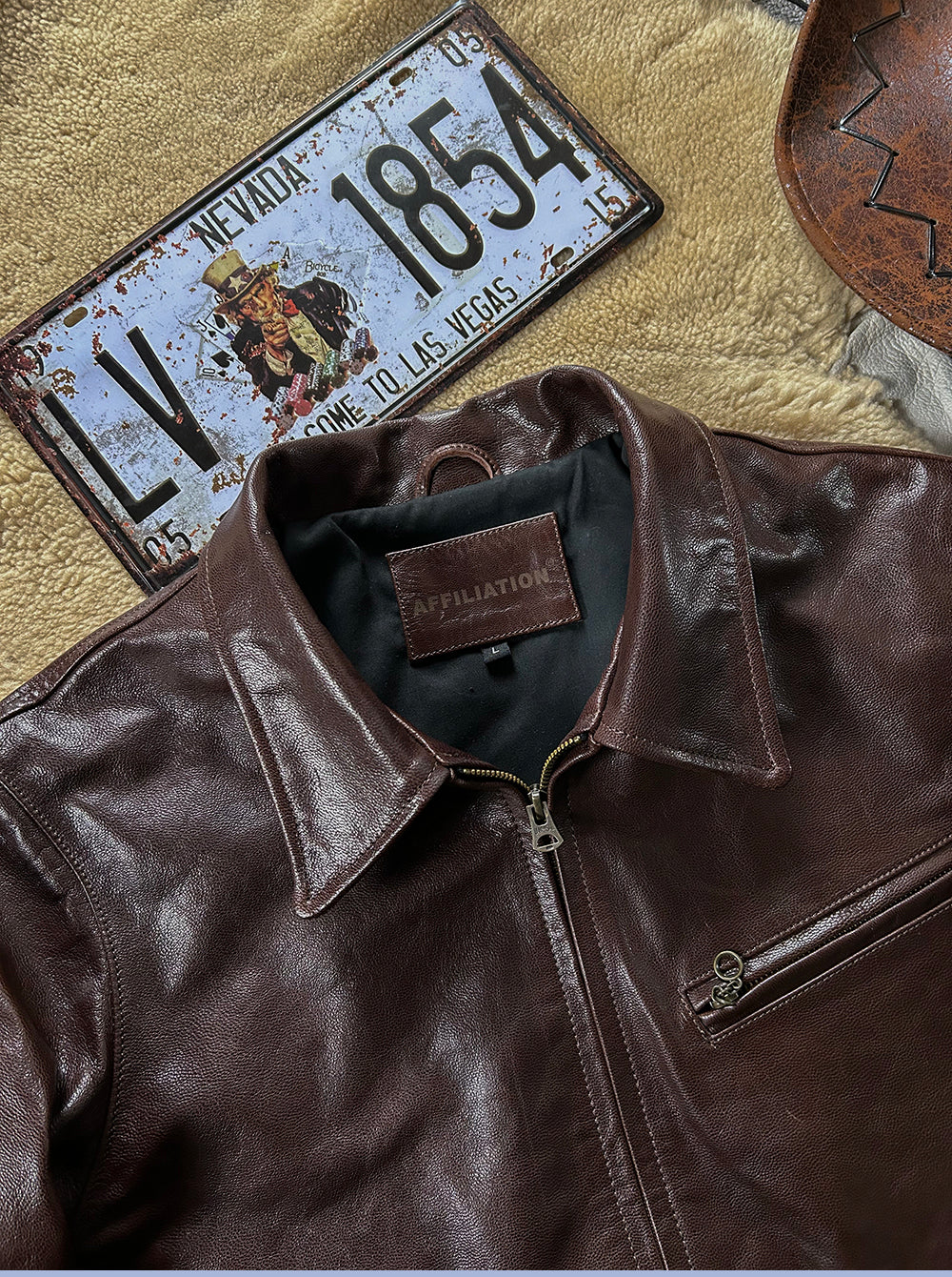 30’s ヴィンテージ復刻 オイルゴートレザージャケット M～4XL