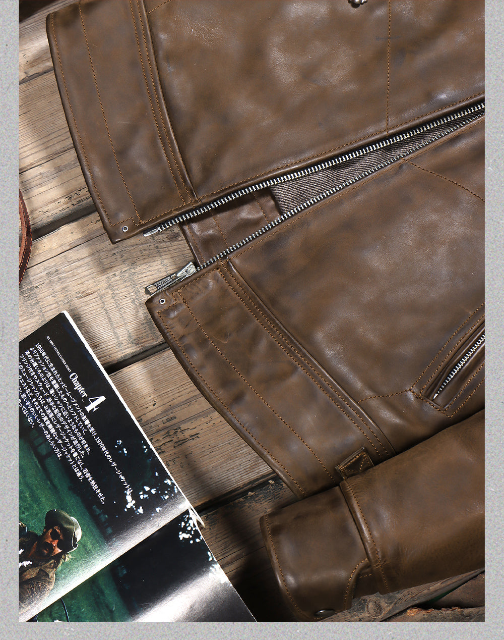 ヴィンテージ復刻デザイン◇2.0mmカウレザー シングルライダース ジャケット◇ M～4XL