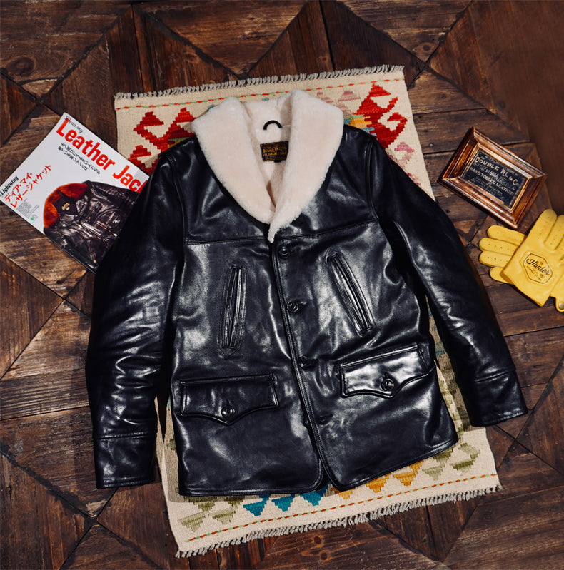 ☆ホースハイドレザー×ムートン使用 ランチコート☆ – quietman clothes