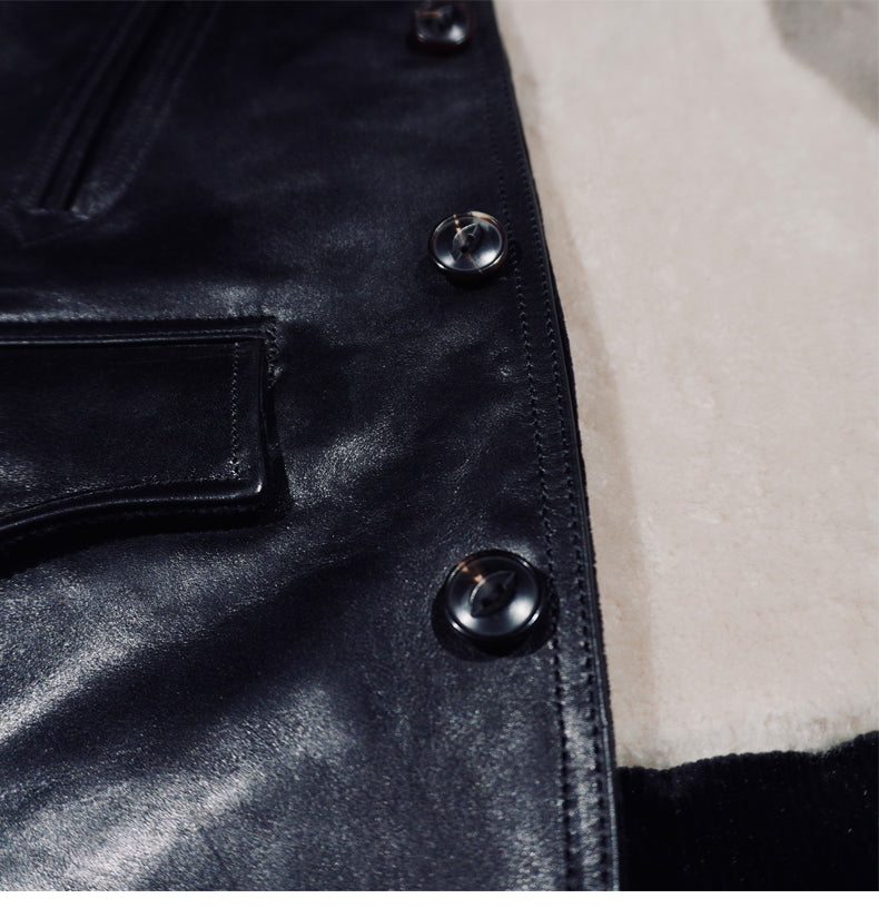 ★ホースハイドレザー×ムートン使用 ランチコート★