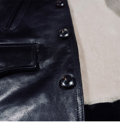 ★ホースハイドレザー×ムートン使用 ランチコート★