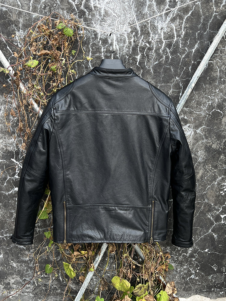 ★J100型 カウレザー シングルライダース ジャケット★Ｍ～4XL