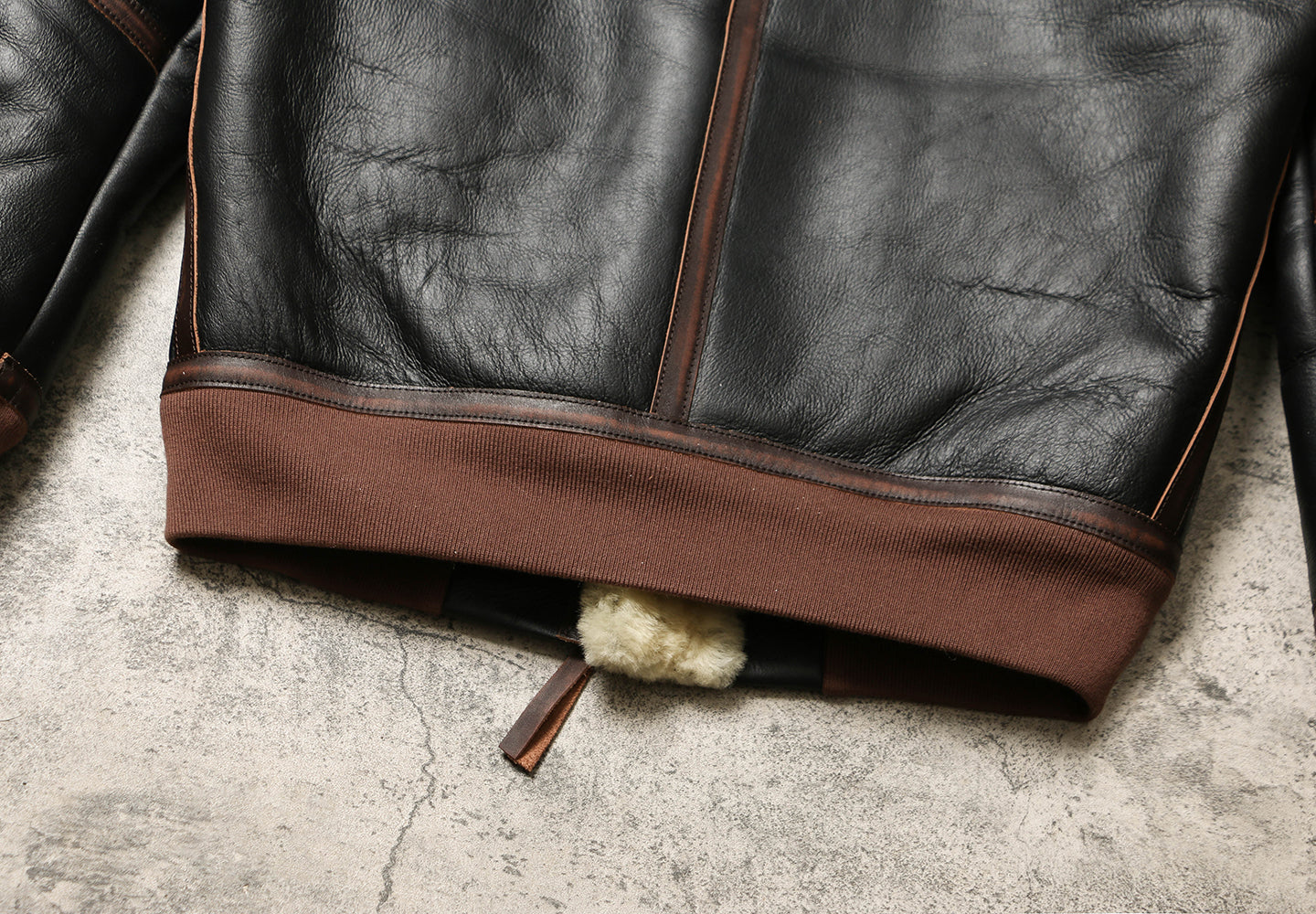 ☆オーストラリア産ムートン 切り替えA-2フライトジャケット☆S～3XL