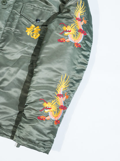 4色展開▲ヴィンテージ モディファイ デザイン A2デッキ ベトジャン▼S～3XL