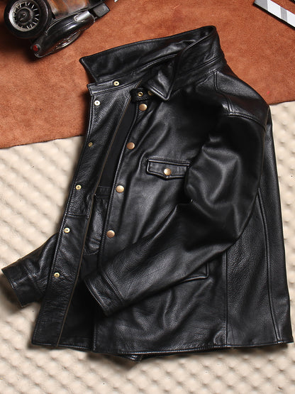 ▲カウレザー カーコート▼ M～4XL