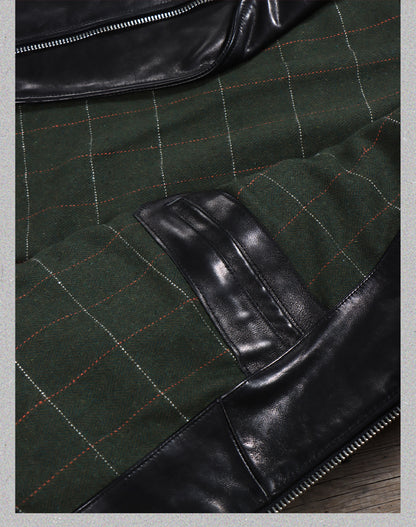 ヴィンテージ50s 613型復刻 1.4mmカウレザー ダブルライダースジャケットS～4XL
