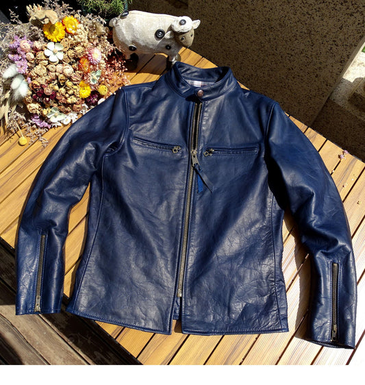 レアカラー★J100型 ホースハイドレザー シングルライダース ジャケット★S～5XL