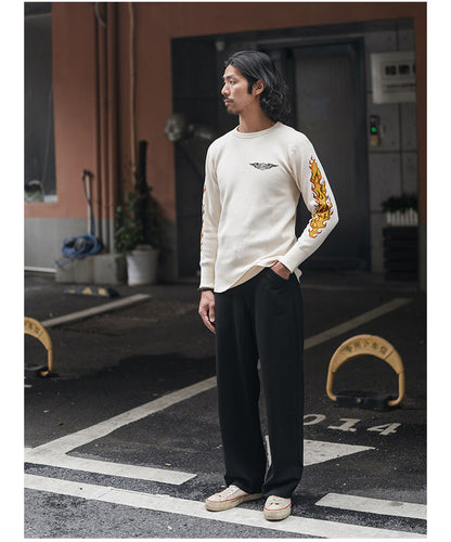 ◆色味、プリントの雰囲気もGOOD◆ヴィンテージ復刻  MOTORCYCLEロングＴシャツ◆S～2XL