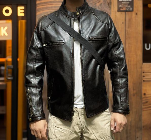 ★J100型 カウレザー シングルライダース ジャケット★Ｍ～4XL