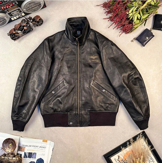 昨シーズン物売り切りセール★４色展開★シープレザー L-2 フライトジャケット★M～2XL
