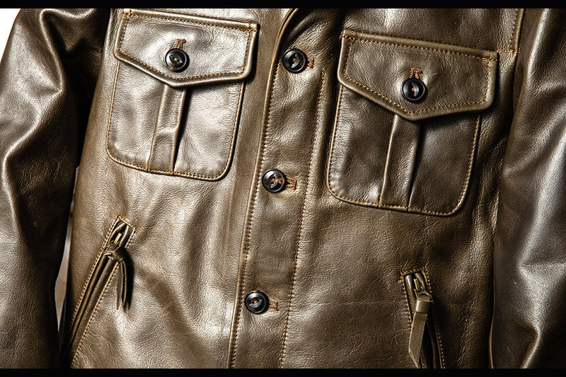 ☆1.6㎜ P37 カウレザージャケット☆S～3XL