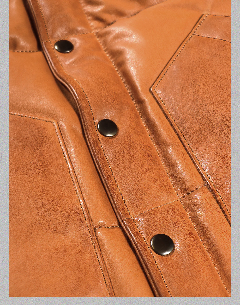 ◇シープレザーダウン ウエスタンステッチ ジャケット◇ S～5XL