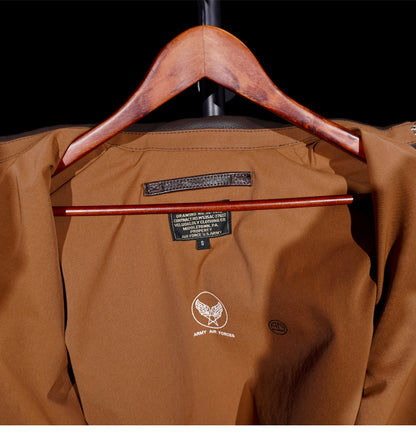 ▲ヴィンテージ復刻 茶芯シープレザー A-2ジャケット▼