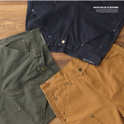 ◆ヴィンテージ復刻デザイン 12OZ LUMBERLITE きこりワークーショートパンツ◆XS～XL