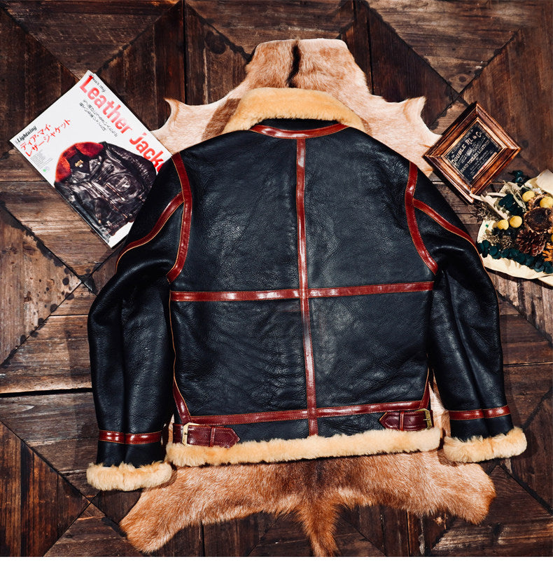 ヴィンテージ復刻✩オーストラリア産ムートン B-3フライトジャケット