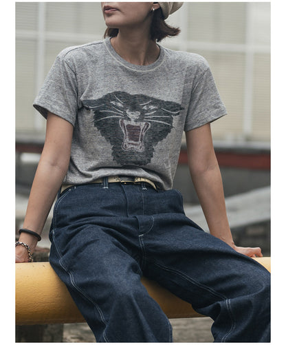 ２色展開◆CCCプリズナー ブラックパンサー染み込みプリントＴシャツ◆XS～3XL