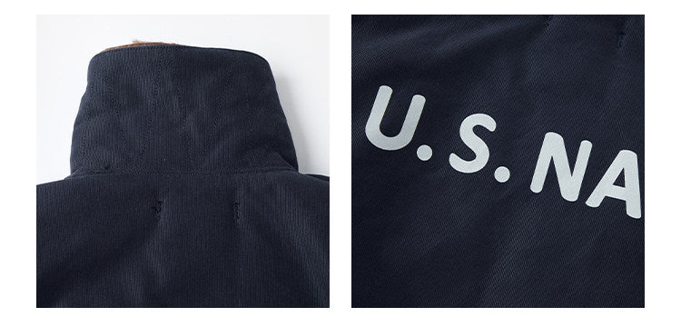 ☆ヴィンテージ 復刻 総ウールボアライナー N-1  USNデッキジャケット☆S～2XL