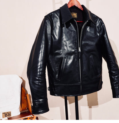 1.5mm厚★ホースハイド 植物タンニン鞣し スポーツジャケット★