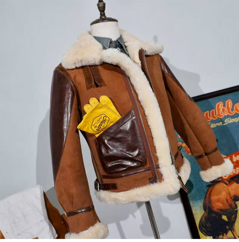 ◆オーストラリア産ムートン B-3フライトジャケット◆S～4XL