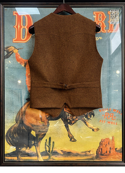 ◇クラシカル ウールツイード ベスト◇ S～4XL