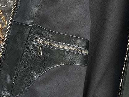 ★J100型 カウレザー シングルライダース ジャケット★Ｍ～4XL