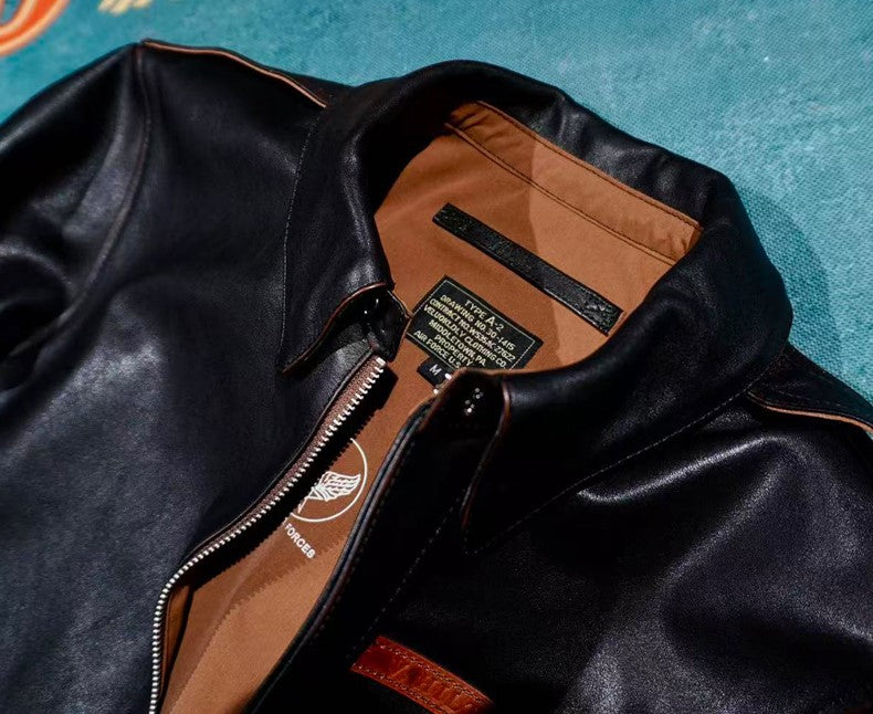 ◇ヴィンテージ加工  ホースハイドレザー A-2ジャケット◇